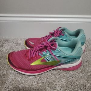 Brooks Ravenna 8 Women’s Running Shoes Berry Aqua Lime Sz 8 Style 1202381B622